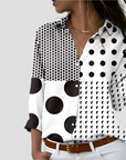 Elegante Damenbluse mit auffälligem Druck – Atmungsaktives Material für jeden Anlass 1