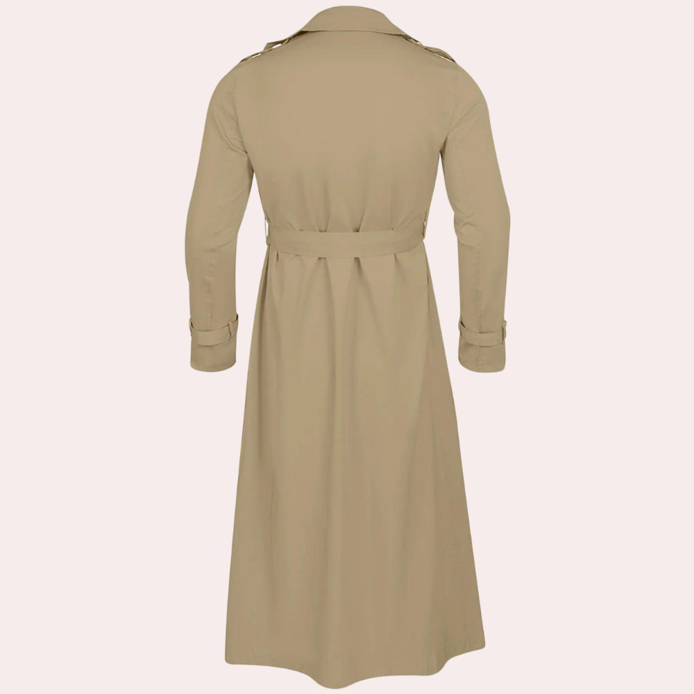 Beiger Trenchcoat mit Gürtel für Elegante Auftritte 3