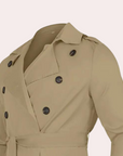 Beiger Trenchcoat mit Gürtel für Elegante Auftritte 4