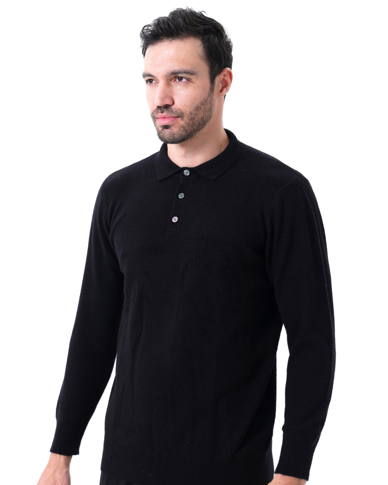 Bennett | Herren Kaschmir Pullover Eleganter Polokragen Luxuriöser Feinstrick 3