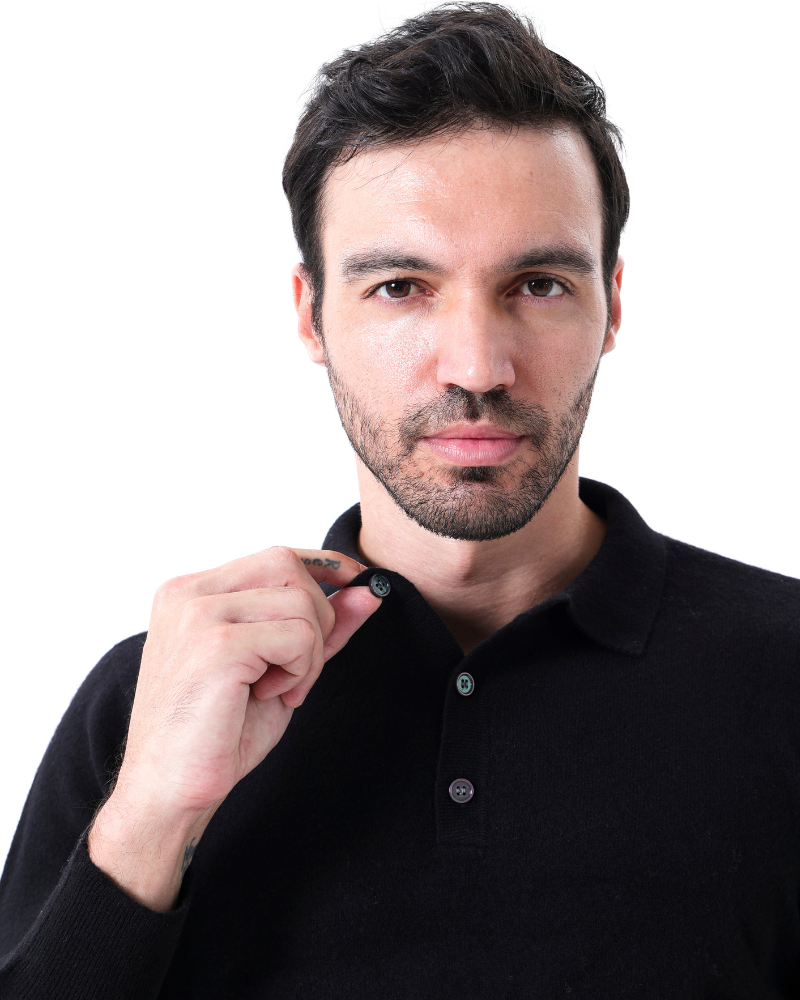 Bennett | Herren Strickpullover Polokragen Knopfleiste 5