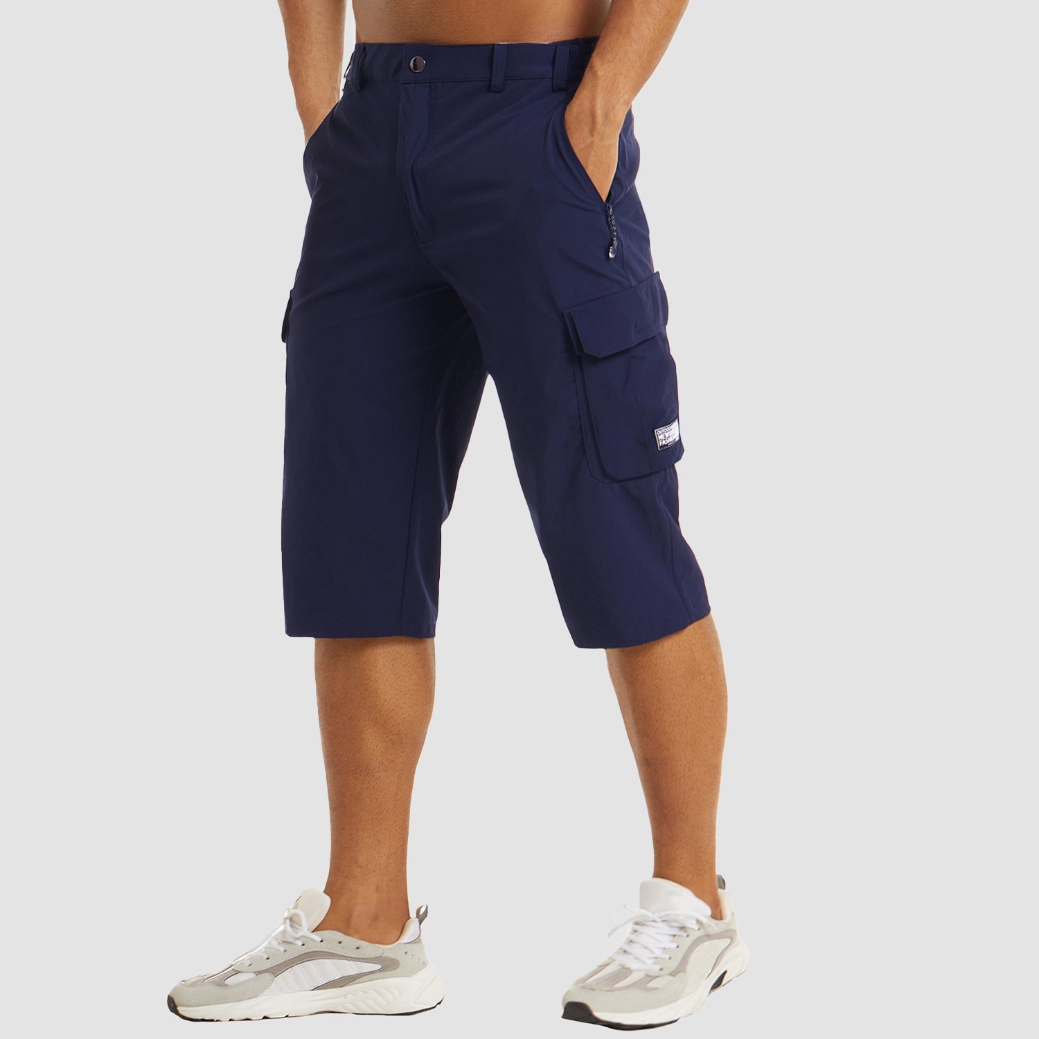Bequeme Herren Cargo Shorts aus 100% Baumwolle – Vielseitig, Robust und Stylisch für Sommerabenteuer, Verfügbar in S, M, L, XL 2