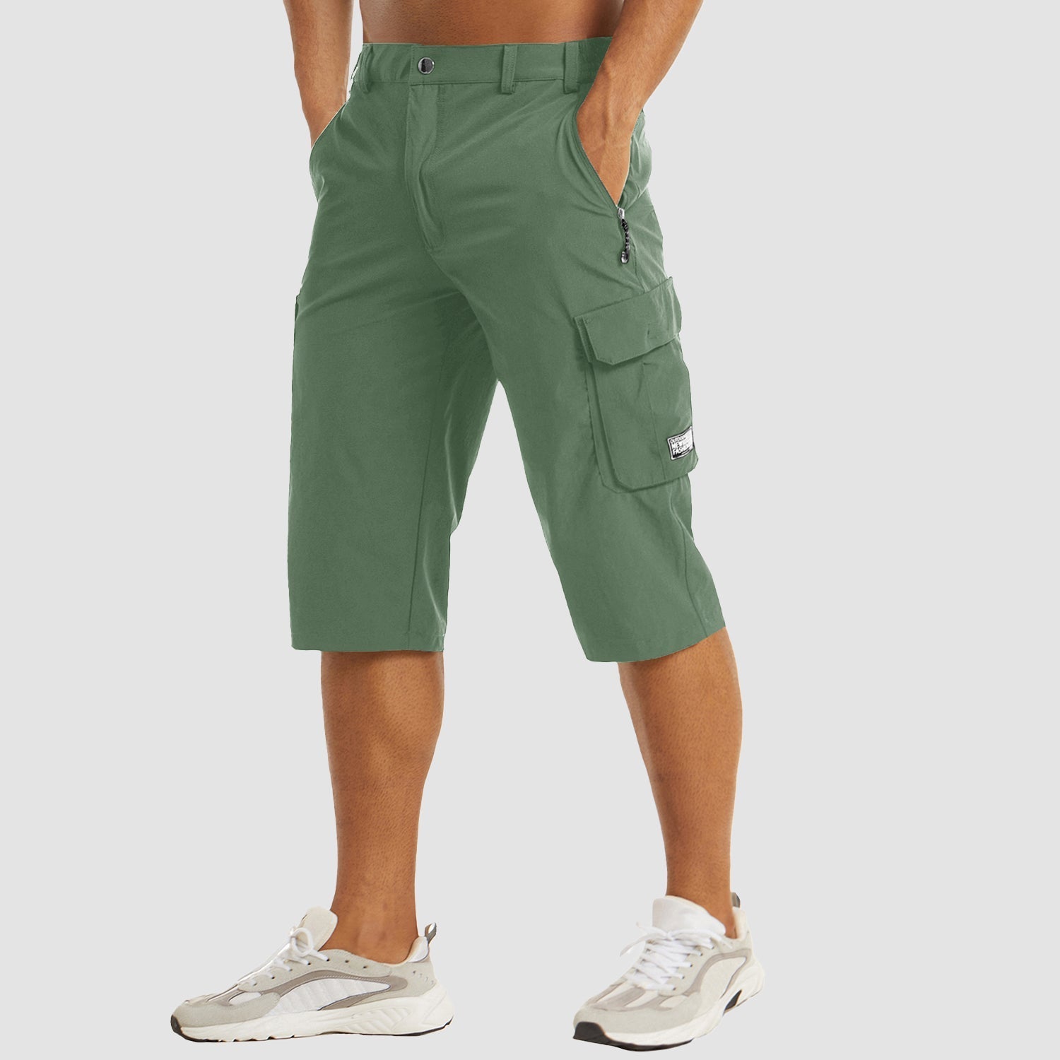Bequeme Herren Cargo Shorts aus 100% Baumwolle – Vielseitig, Robust und Stylisch für Sommerabenteuer, Verfügbar in S, M, L, XL 11