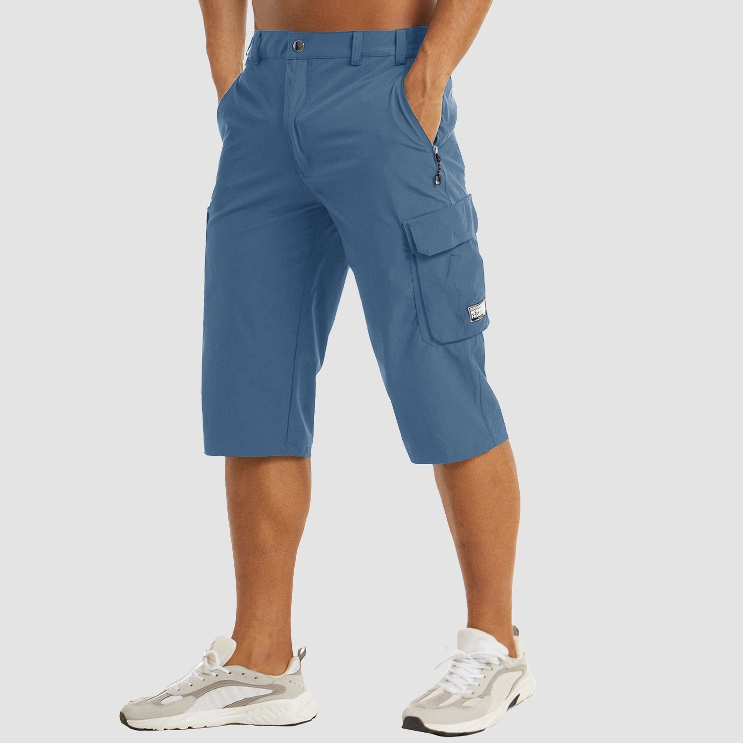 Bequeme Herren Cargo Shorts aus 100% Baumwolle – Vielseitig, Robust und Stylisch für Sommerabenteuer, Verfügbar in S, M, L, XL 14