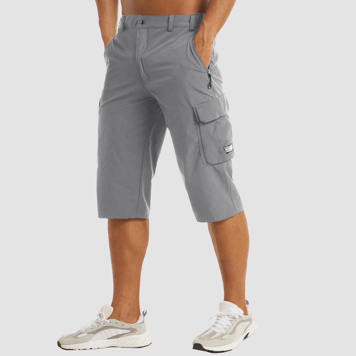Bequeme Herren Cargo Shorts aus 100% Baumwolle – Vielseitig, Robust und Stylisch für Sommerabenteuer, Verfügbar in S, M, L, XL 9