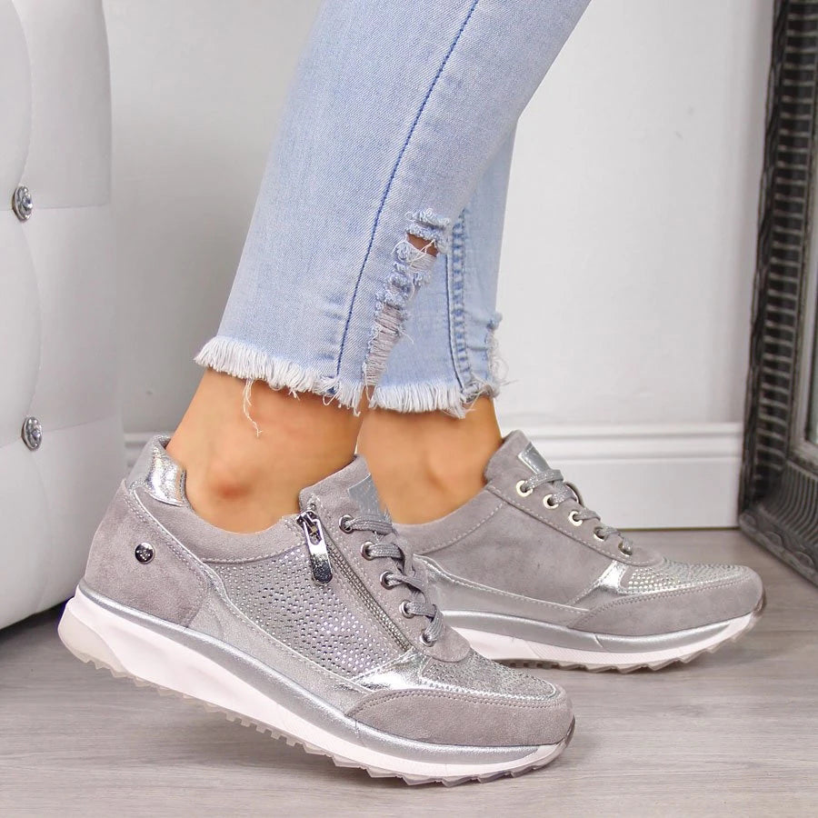 Bequeme Damenschuhe aus atmungsaktivem Material mit rutschfester Sohle für eleganten Alltag 2