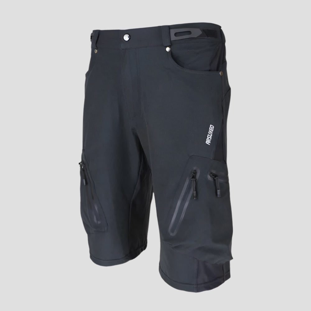 Bequeme Radhose aus Atmungsaktivem Material für Damen und Herren – Ideal für Radfahren, Camping und Wandern mit Reißverschlusstaschen 1