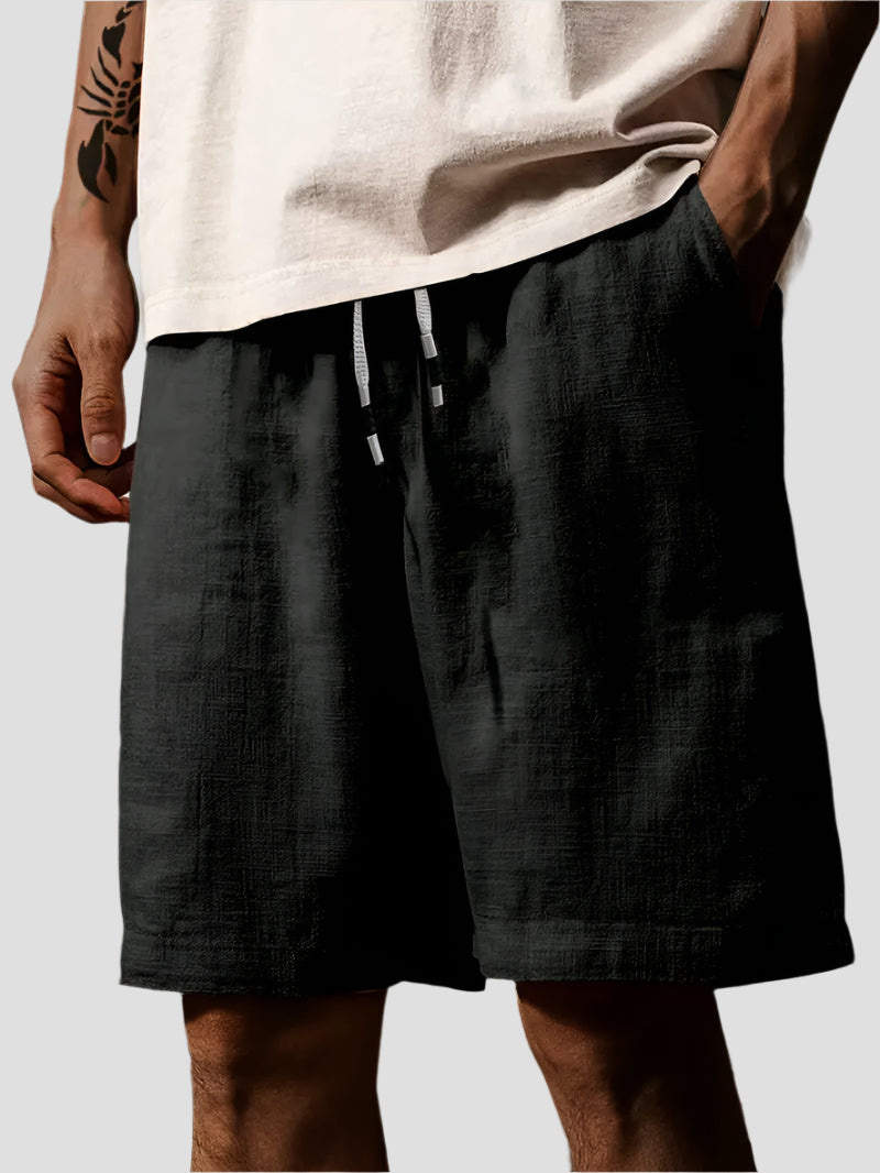 Bequeme Herren Sommershorts mit Kordelzug – Atmungsaktive und stilvolle Freizeitshorts 1