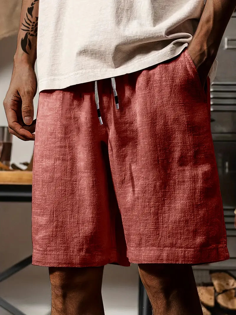 Bequeme Herren Sommershorts mit Kordelzug – Atmungsaktive und stilvolle Freizeitshorts 9