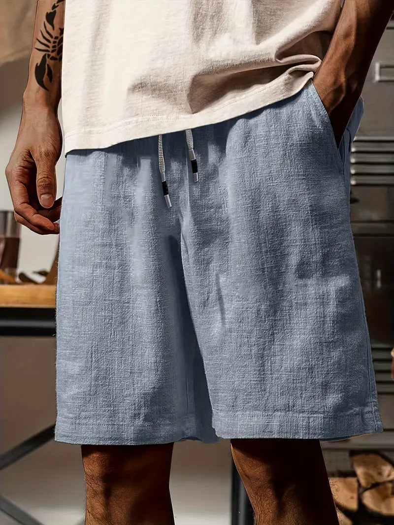 Bequeme Herren Sommershorts mit Kordelzug – Atmungsaktive und stilvolle Freizeitshorts 10