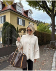 Bequeme Strickjacke mit Geripptem Ausschnitt 2