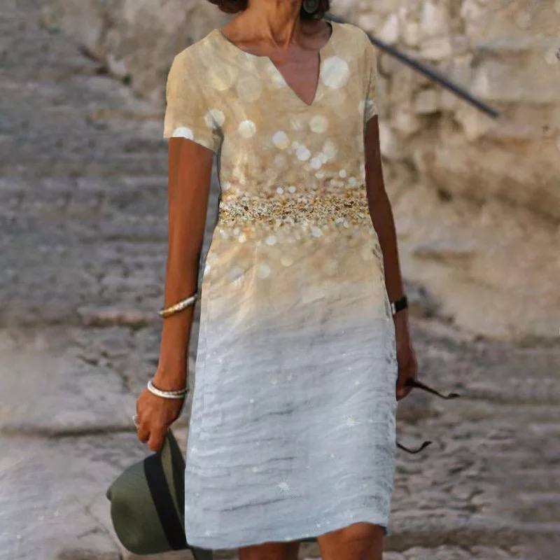 Blumenkleid mit fließendem Schnitt und floralem Design – Ideal für Sommerpartys 4