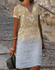 Blumenkleid mit fließendem Schnitt und floralem Design – Ideal für Sommerpartys 4