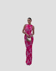 Blumenmaxikleid mit Figurbetontem Schnitt für Eleganz 0