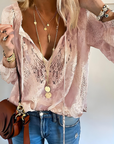 Elegante Boho-Bluse mit Geschlitztem Ausschnitt – Luftige Passform für Jeden Tag 4