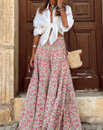 Boho Maxirock mit lebhaftem Blumendruck 3