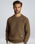 Bruno | Herren Strickpullover Rundhals Grobstrick Raglanärmel 1