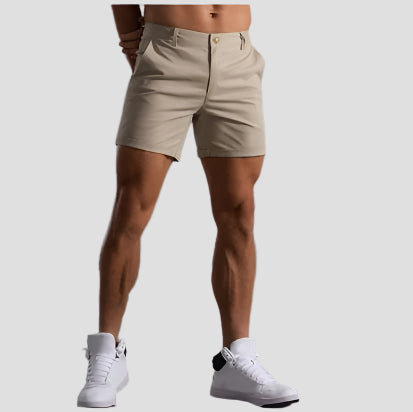 Chino-Kurzhose für Herren – Bequeme Sommerfreizeitshorts aus Baumwollmischgewebe 1