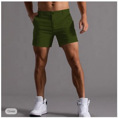 Chino-Kurzhose für Herren – Bequeme Sommerfreizeitshorts aus Baumwollmischgewebe 2