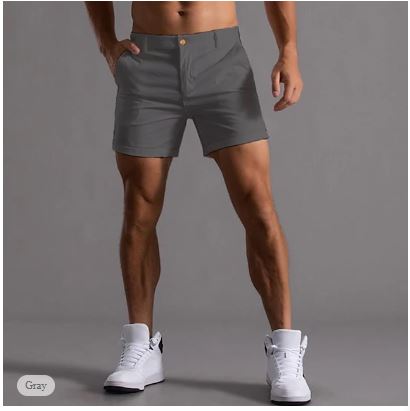 Chino-Kurzhose für Herren – Bequeme Sommerfreizeitshorts aus Baumwollmischgewebe 9