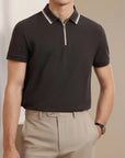 Chunky Strick Polo Herren mit Reißverschluss für Eleganz 3