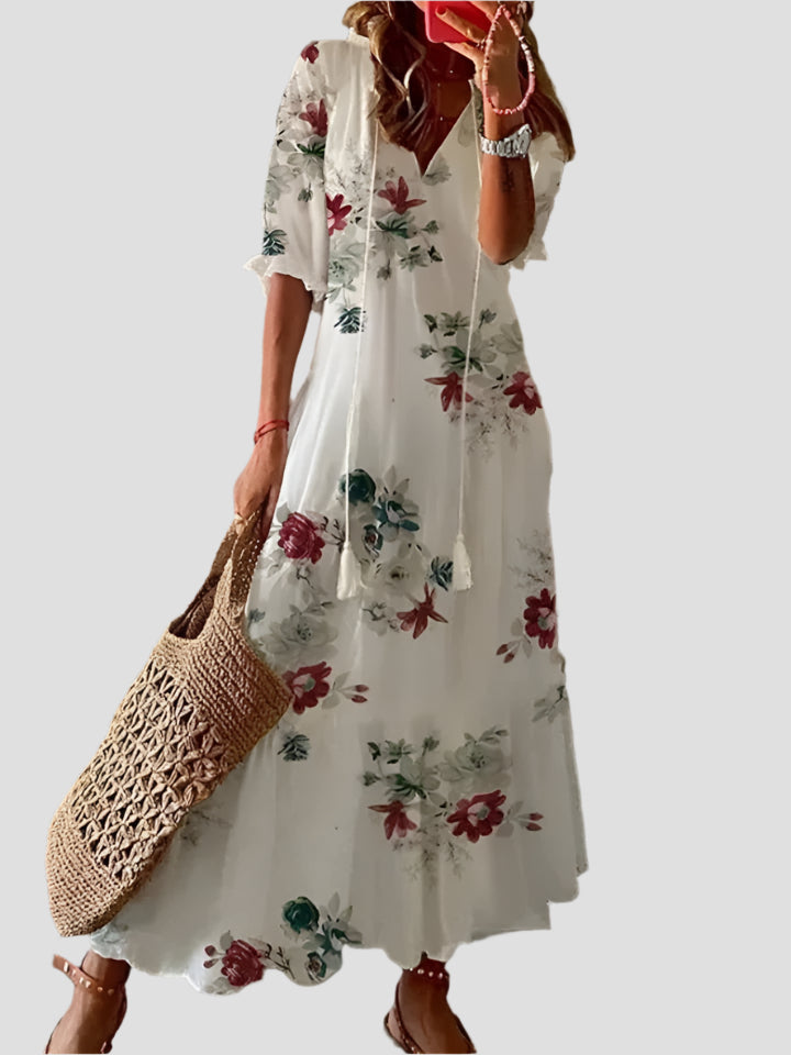 Damen Maxi Sommerkleid aus leichtem, atmungsaktivem Material – Ideal für Strand und Abendveranstaltungen 1
