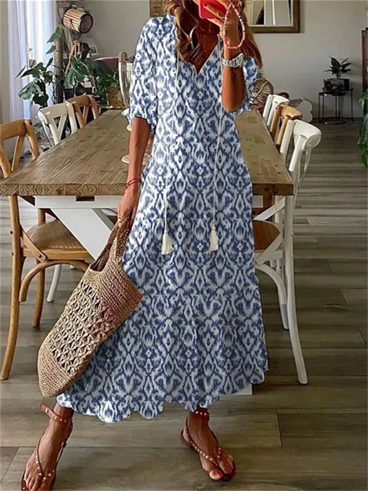 Damen Maxi Sommerkleid aus leichtem, atmungsaktivem Material – Ideal für Strand und Abendveranstaltungen 4