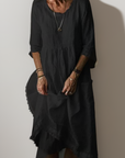 Damen Maxikleid aus 100% Leinen – Atmungsaktiv, Locker und Vielseitig 6
