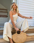 Ein-Schulter Jumpsuit mit weitem Bein für Eleganz 7