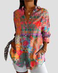 Elegante Blumenmuster Bluse für festliche Anlässe – Leicht und Atmungsaktiv 1