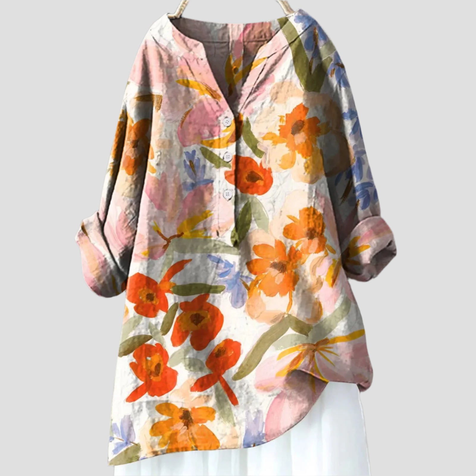 Elegante Bluse mit Blumenmuster – Feminine Passform für besondere Anlässe 1