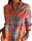Elegante Blumenmuster Bluse für festliche Anlässe – Leicht und Atmungsaktiv 2