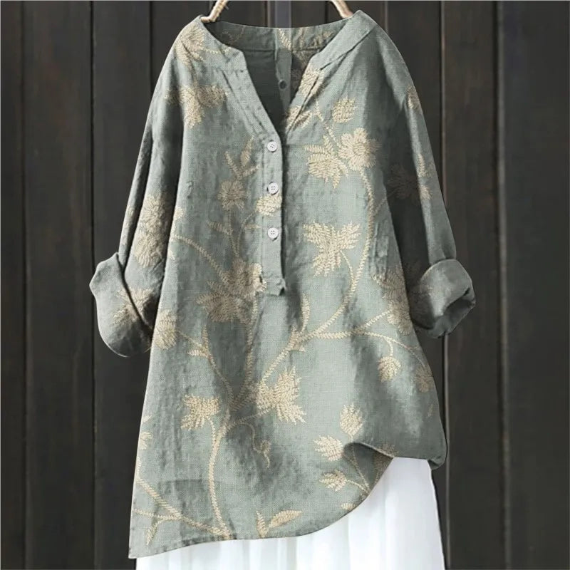 Elegante Bluse mit Blumenmuster – Feminine Passform für besondere Anlässe 3