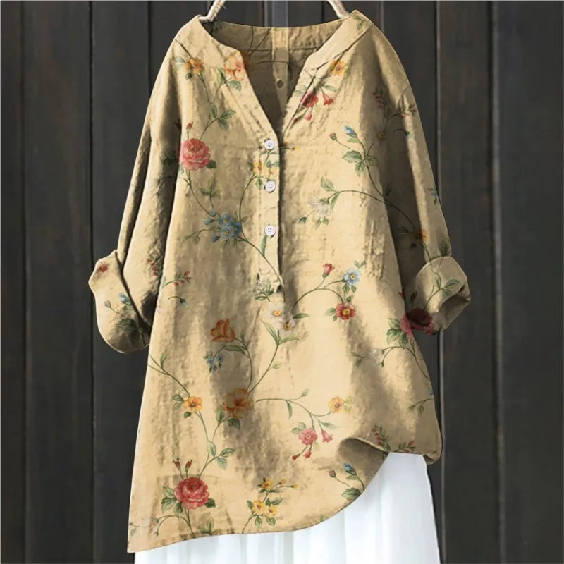 Elegante Bluse mit Blumenmuster – Feminine Passform für besondere Anlässe 4