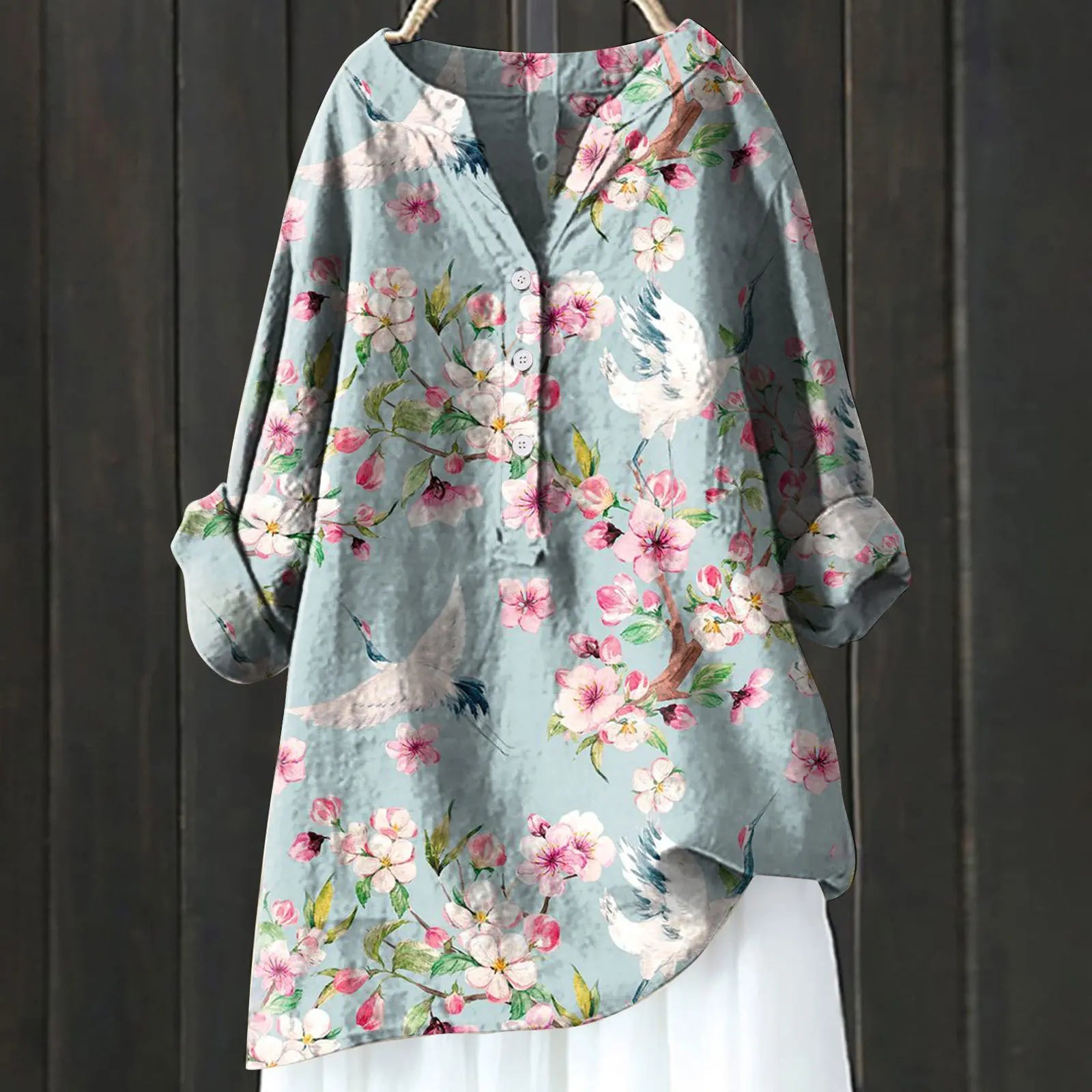 Elegante Bluse mit Blumenmuster – Feminine Passform für besondere Anlässe 9