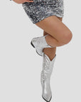 Elegante Cowboylaarzen mit metallic Look 0