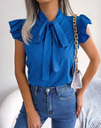 Elegante Damenbluse mit Rüschensleeves für festliche Anlässe 3