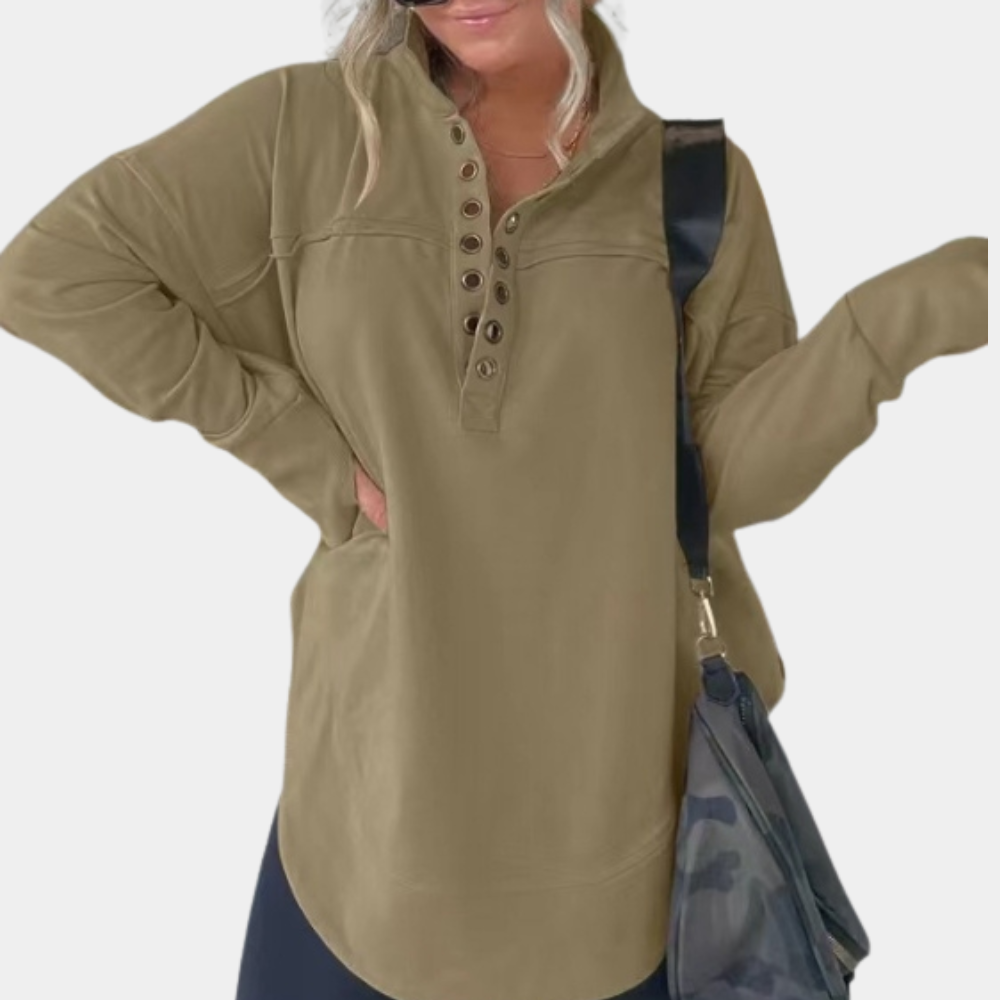 Elegante Damenbluse mit V-Hals für Festlichkeiten 2