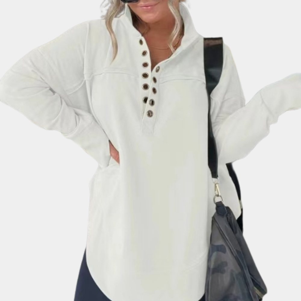 Elegante Damenbluse mit V-Hals für Festlichkeiten 3