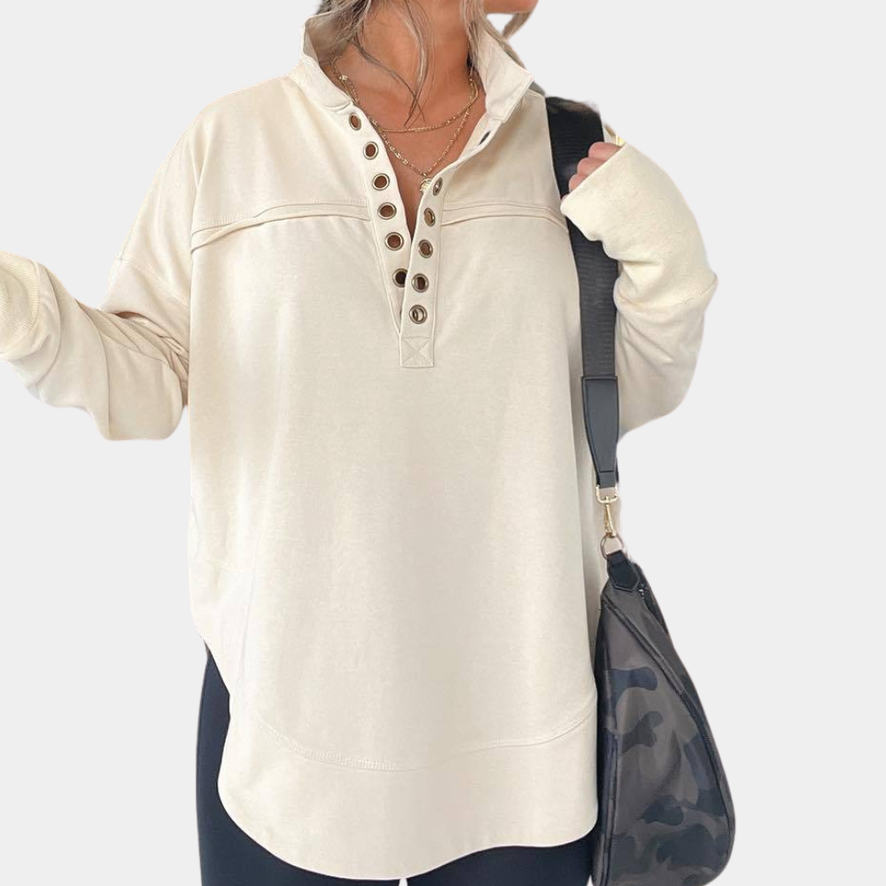 Elegante Damenbluse mit V-Hals für Festlichkeiten 4