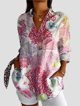 Elegante Damenbluse mit femininer Silhouette 0