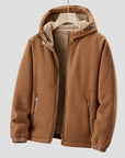 Elegante Fleecejacke mit Kapuze für kalte Tage 0
