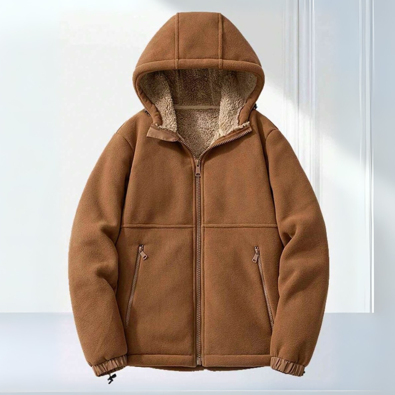 Elegante Fleecejacke mit Kapuze für kalte Tage 1