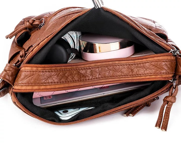 Elegante Handtasche aus weichem Leder 3