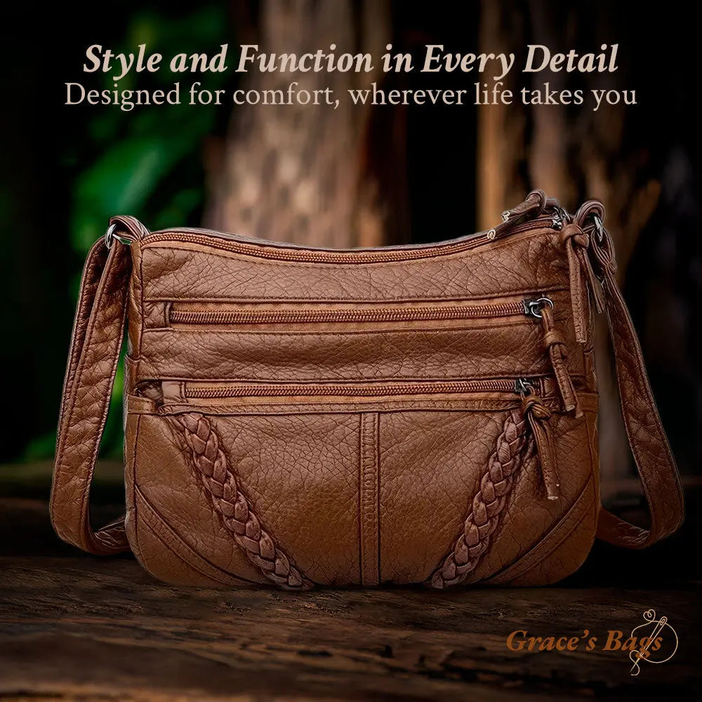 Elegante Handtasche aus weichem Leder 5