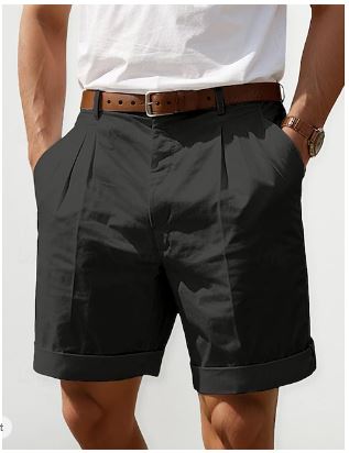 Elegante Leinen Shorts für Herren – Atmungsaktive Sommermode mit praktischen Taschen 4