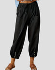 Elegante Leinenhose für Damen – Atmungsaktive Sommerhose mit Praktischen Taschen 1