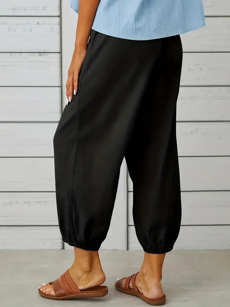 Elegante Leinenhose für Damen – Atmungsaktive Sommerhose mit Praktischen Taschen 7