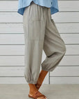Elegante Leinenhose für Damen – Atmungsaktive Sommerhose mit Praktischen Taschen 8