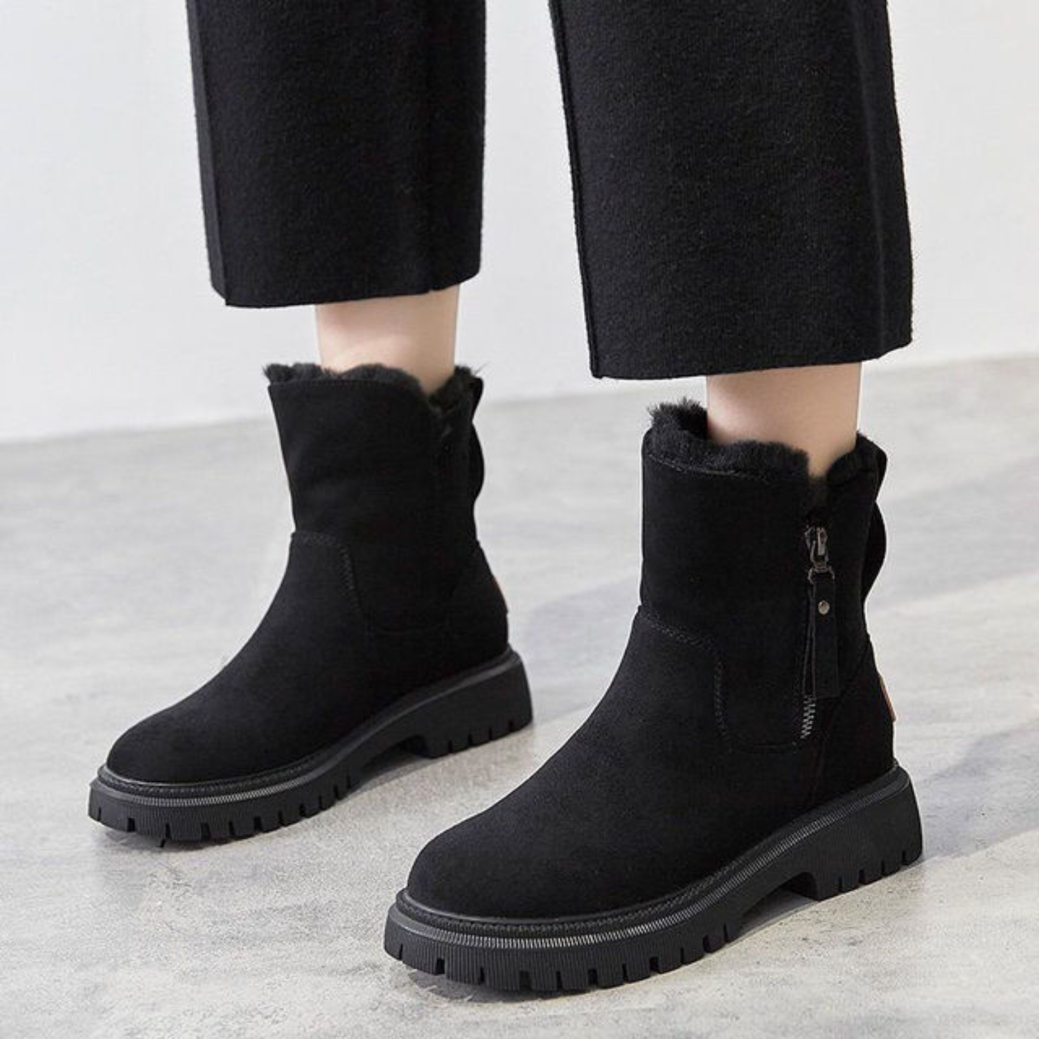 Elegante Samtstiefel für stilvolle Wintertage 2